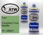 Preview: Ford, Evergreen Frost Metallic, FE / M6641: 400ml Sprühdose + 400ml Klarlack - Set, von ATW Autoteile West.
